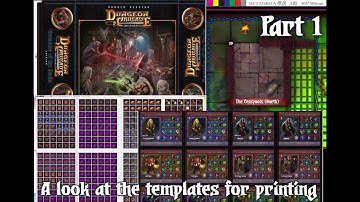A look at the final templates for printing Dungeon Crusade (part 1)