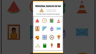 Mengenal bangun datar segitiga 🍉📐 | pelajaran anak paud/tk/sd