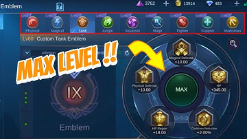 Upgrade Emblem Power Menjadi Max IX - Mobile Legends Bang Bang