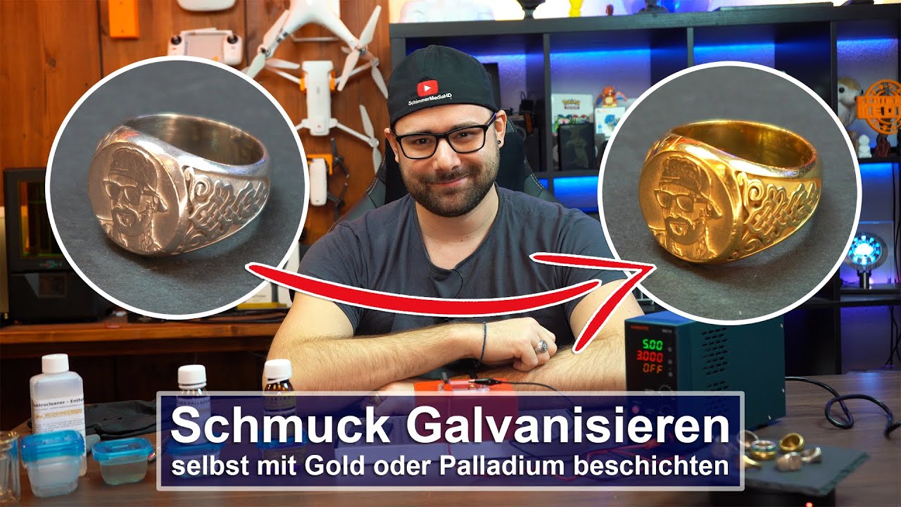 [Galvanisieren] Schmuck selbst mit echtem Gold oder Palladium beschichten [Tutorial][4K]