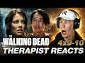 The Walking Dead S4 Ep 9-10 | First Time Watching | Therapist REACTS