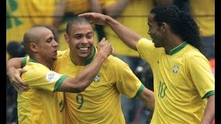 Ronaldinho, Ronaldo, Robinho, Roberto Carlos e Adriano Imperador Joga Bonito