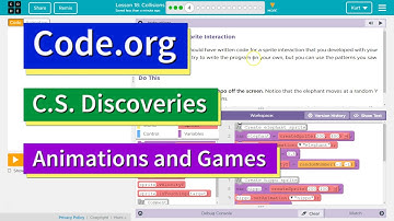 Collisions Lesson 18.4 Code.org Animation Tutorial with Answers
