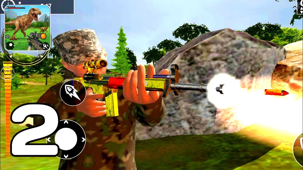 Wild Dinosaur Hunting Furry Animal Hunting Games - Deer Part 2 (Android GamePlay Walkthrough)