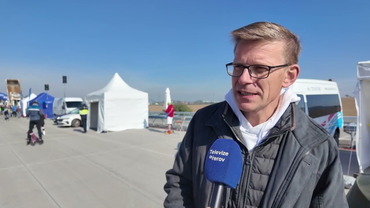 Dálnice D55 se přibližuje Přerovu