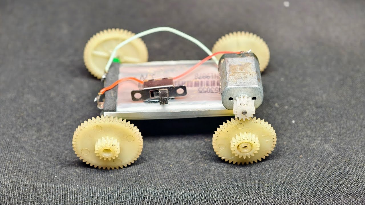 Изготовление мини-машинки с двигателем постоянного тока