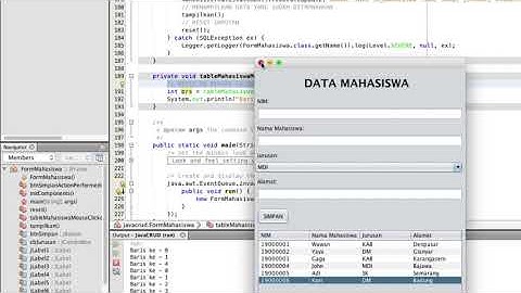 S3-OOP-E15P1 - Mengubah Data   UPDATE (Java & MySQL) Menggunakan MySQL JDBC Driver pada NetBeans