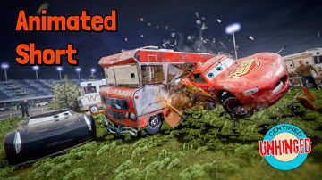 Lightning McQueen’s Crash - UNHINGED VERSION (animated short)