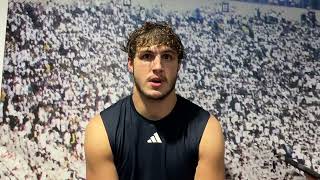 Penn State tight end Benjamin Brahmer on who starred in the Beaver Stadium scrimmage