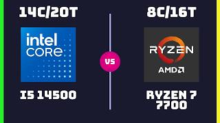 Intel Core i5 14500 vs AMD Ryzen 7 7700 – CPU Comparison | Which One is Better?