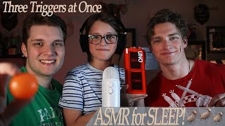 ASMR Three Sounds at Once  (Fall Asleep Fast)