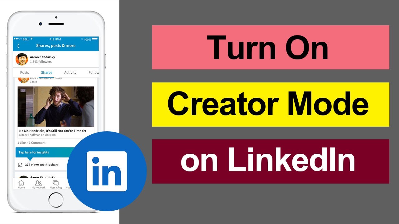 How to Turn On Creator Mode on LinkedIn Mobile? - YouTube