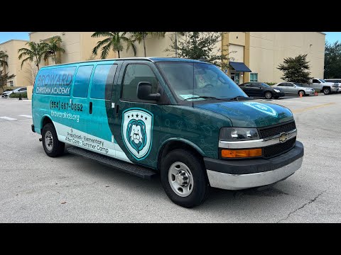 Ford E150 Van (Broward Christian Academy) - Car Wrap Advertising Specialist - Car Wrap Solutions