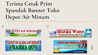 Terima Cetak Print Spanduk Banner Toko Depot Air Minum Terima Cetak Print Spanduk Banner Toko Depot Air Minum