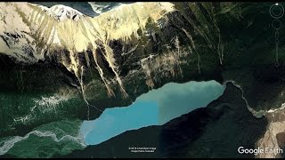 World Heritage Canadian Rocky Mountain Parks View from Google Earth screenshot 1