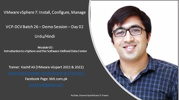 VMware vSphere 7 - Module 02 - Part A - Batch 26 - Demo - Day 02 - Urdu/Hindi