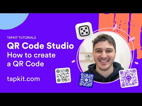QR Code Studio - How to create a QR code. - video from Tapkit