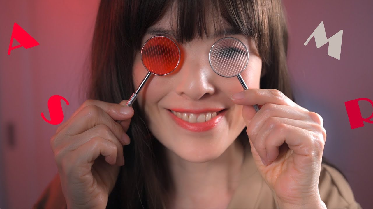 ASMR 疲れ目を癒す目の検査とオイルマッサージ👁 👁 医者ロールプレイ