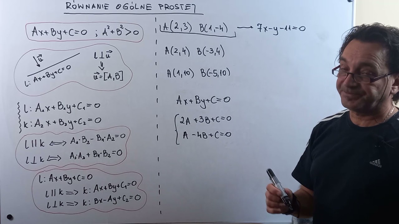 Równanie ogólne prostej