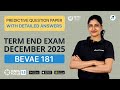 BEVAE 181 Environmental Studies | Predictive Question Paper | TEE December 2025 #ignouexam