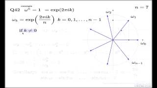Tutorial Q42 Chapter 3 -- Roots of unity