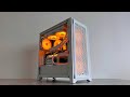 3 minutes of BUILDING a GAMING PC | FULL WHITE/RGB POV PC BUILD | Corsair 4000D Airflow