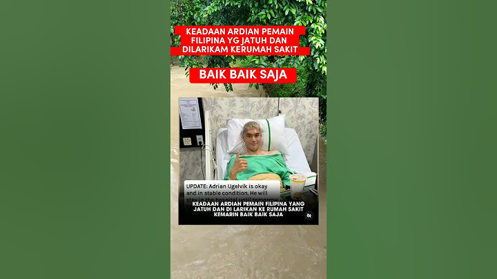 KEADAAN ARDIAN PEMAIN FILIPINA YG TERJATUH DAN DILARIKAN KE RUMAH SAKIT #shorts