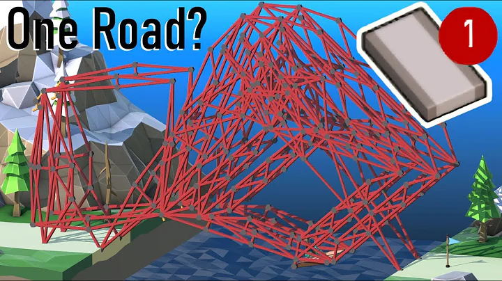 Beating Poly Bridge 2 with One Road