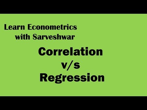 Difference between Correlation and Regression