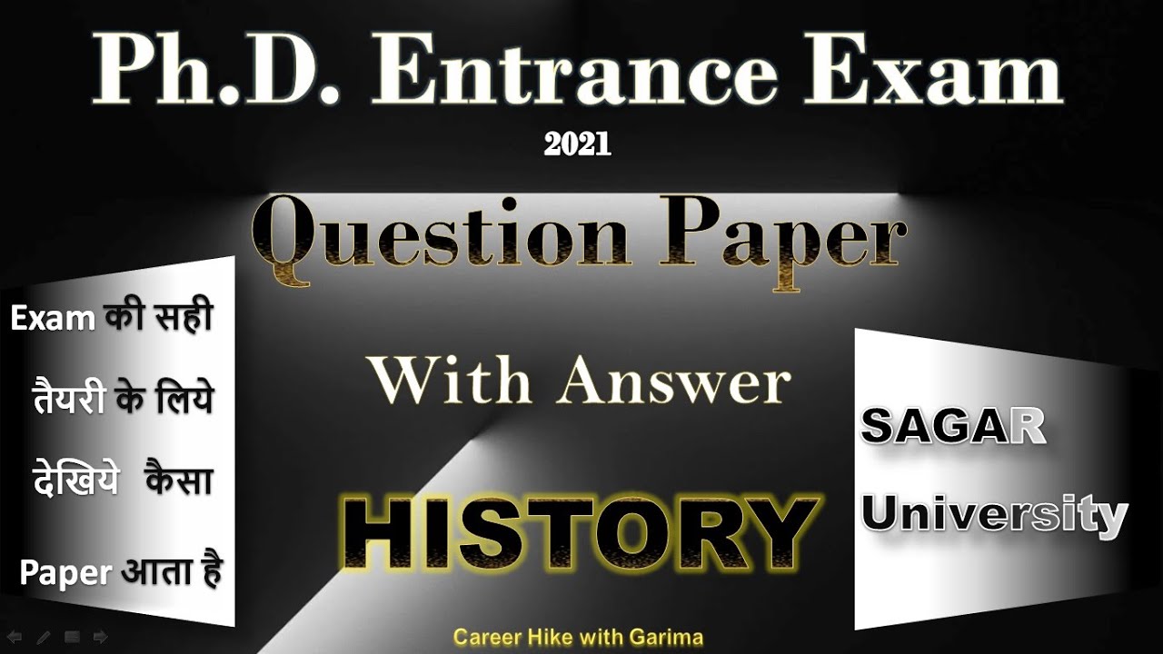 phd entrance exam question papers management