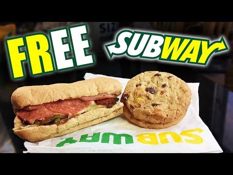 How to get a *FREE* SUBWAY cookie AND sandwich (WORKS EVERY TIME)