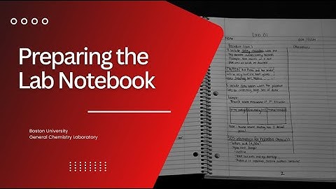 Preparing the Lab Notebook