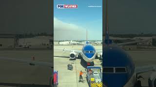 Wildfire Smoke Engulfs the Sky Over the Spokane International Airport