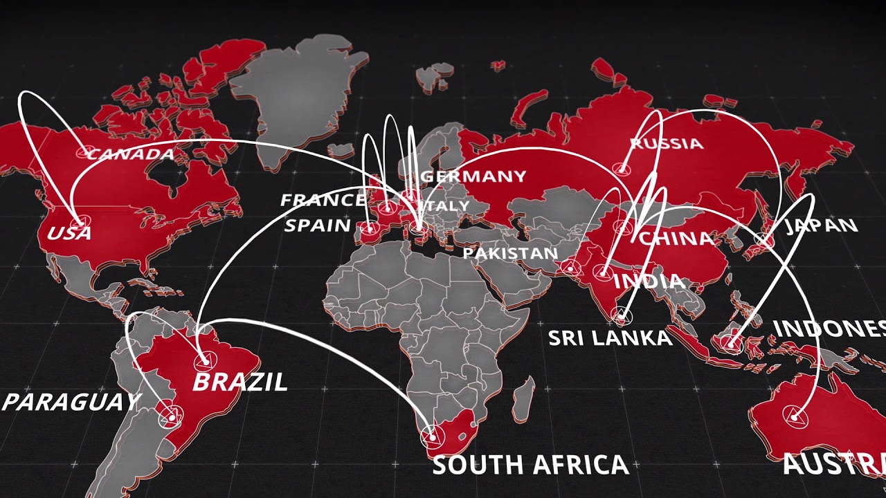 Corona-virus outbreak map