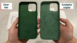 Original vs Fake silicon case iPhone