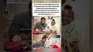 Chadwick Boseman visited kids with cancer while secretly fighting it himself. Real superhero. 🥹🙏
