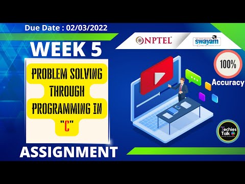 NPTEL Problem solving through Programming In C WEEK 5 Quiz Assignment Solutions | Swayam 2022