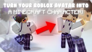 HOW TO TURN YOUR ROBLOX AVATAR INTO A MINECRAFT CHARACTER | NEW UGC PACKAGE