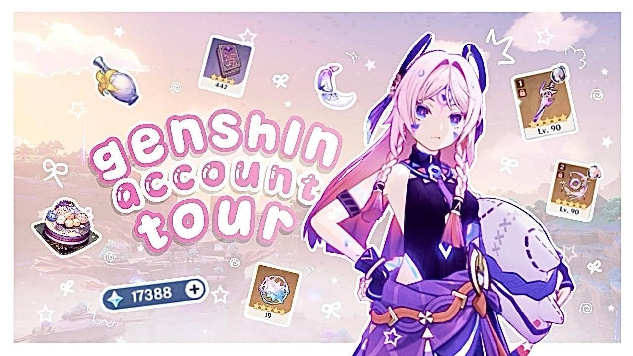 ar60 account tour ⋆.🍧 ˚ cozy genshin impact gameplay ₊˚ෆ