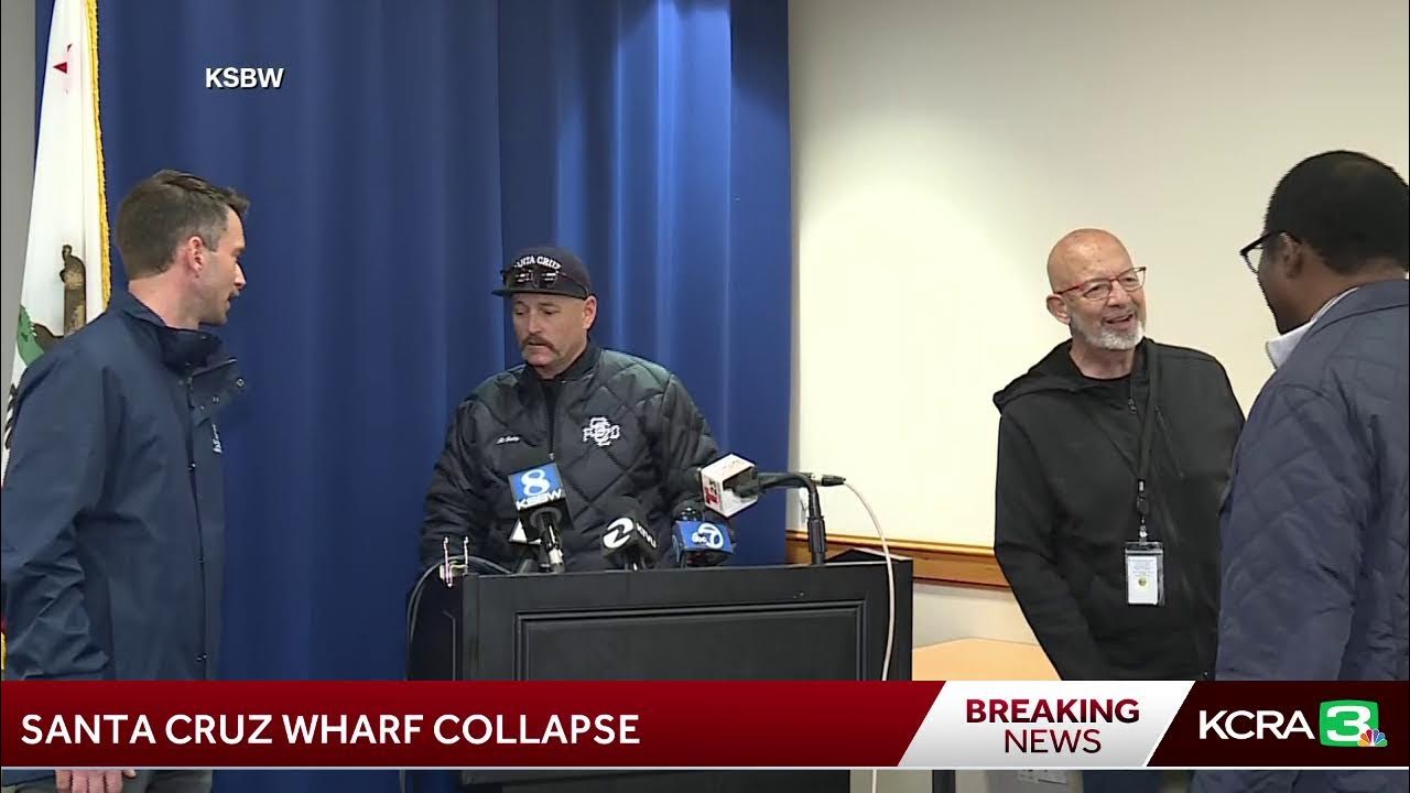 LIVE Santa Cruz wharf collapse YouTube