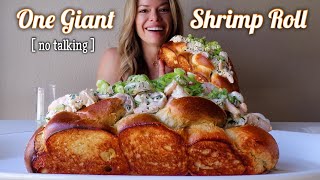 One Giant Shrimp Roll MUKBANG | No Talking (Talking Removed)