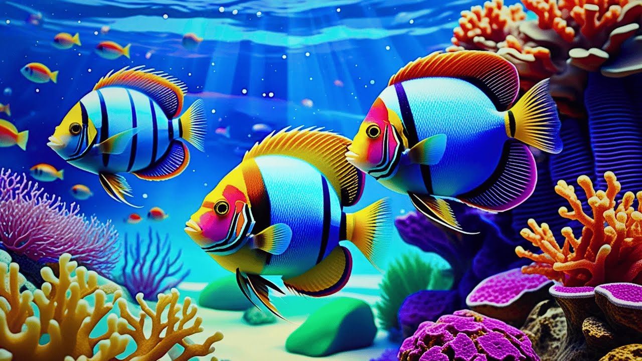 The Best 4K Aquarium 🐠 Dive Into The Mesmerizing Underwater Realm, Sea Jellyfish, Coral Reefs