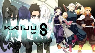 🇺🇲🇧🇷KAIJU NO 8 react to HASHIRAS.(parte 1)/From the channel: Elfroggy/
