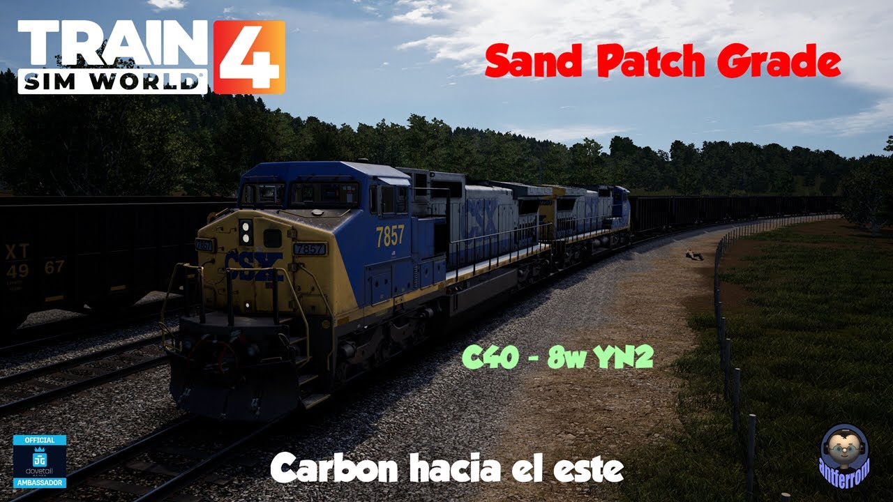 Train Sim World 4, Sand Patch Grade, Carbon hacia el este, C40-8W YN2 ...