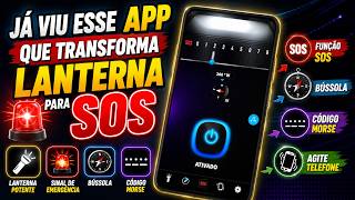 HAVE YOU SEEN THIS APP THAT TURNS YOUR FLASHLIGHT INTO SOS, HAS A COMPASS, MORSE CODE FUNCTION, A... screenshot 1