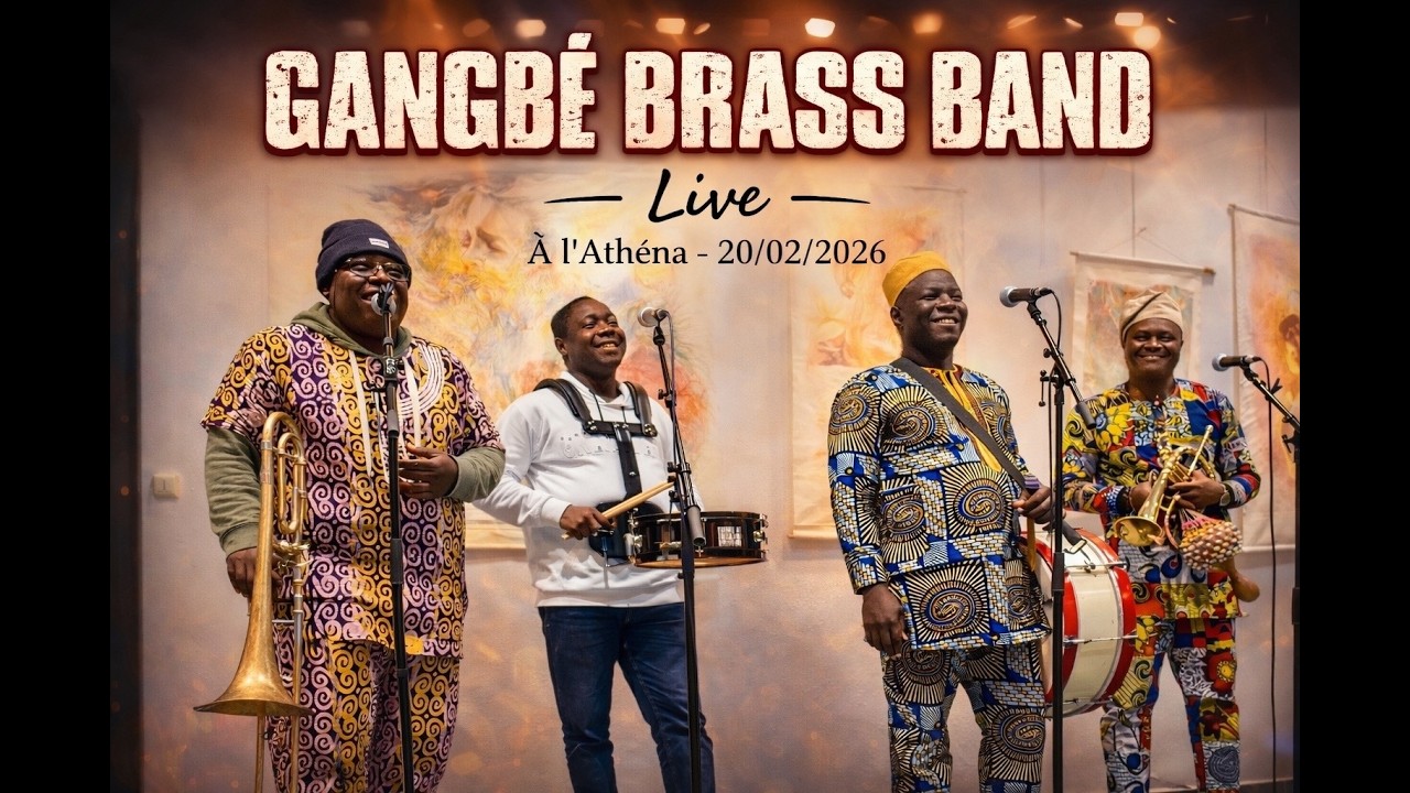 Gangbé Brass Band Live à l'Athena