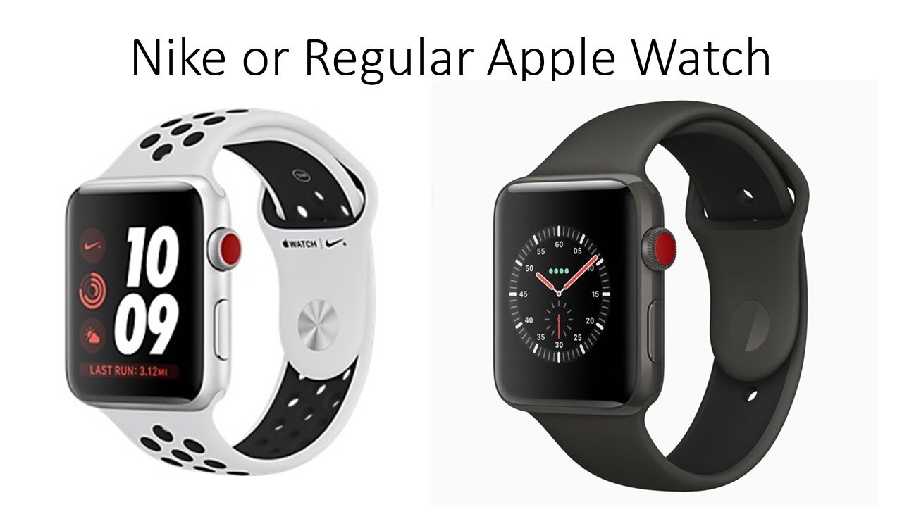 differences between apple watch and nike apple watch