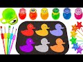 Satisfying ASMR | DIY How to Make Rainbow Duck & Beads Mixed with Sprunki Slime in a Candy Star Jar