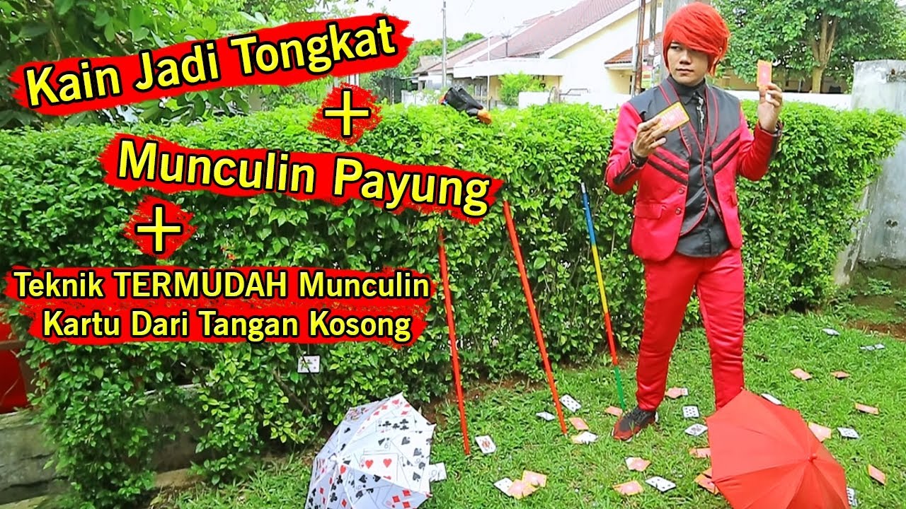 Tutorial Manipulasi Kartu TERMUDAH + Kain Jadi Tongkat ~ 