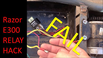 Razor E300 Big Motor Relay Hack Fail